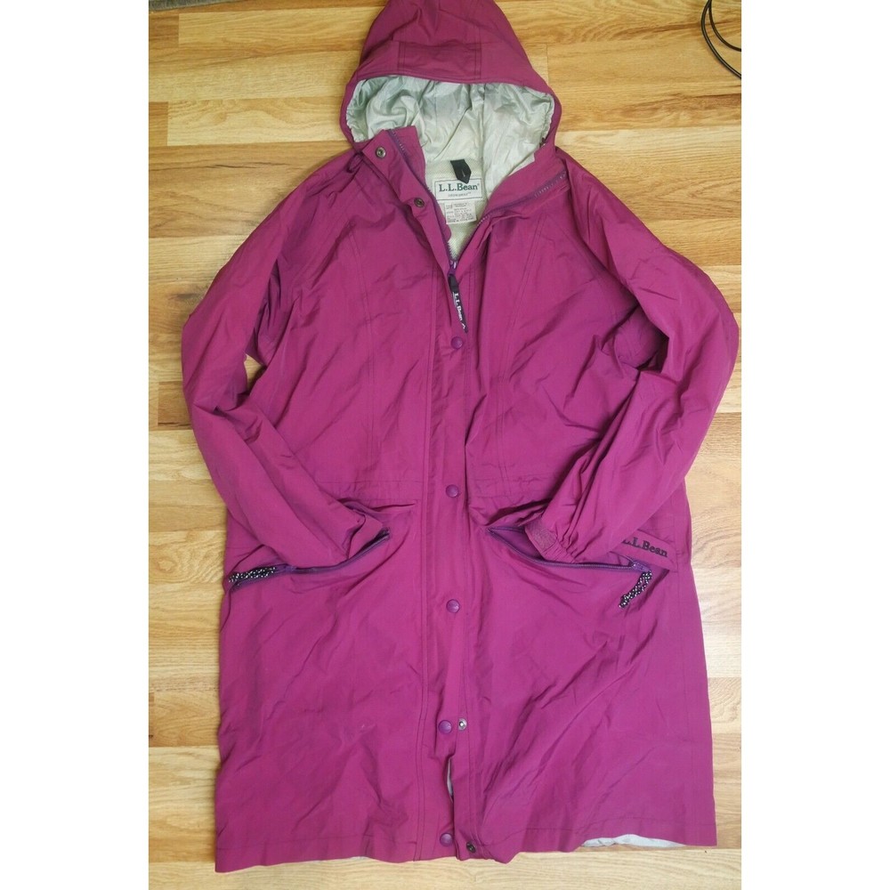 L.L. Bean Stowaway Purple Gore-Tex Hooded Insulated Outdoors Jacket Womens Sz M